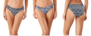 Tommy Bahama Zebra Reversible Side-Shirred Hipster Bikini Bottoms